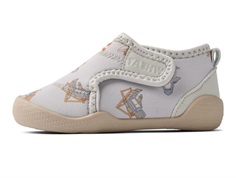 Wheat Shawn swim/beach shoes blue with swim print